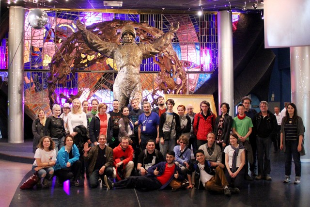 Участники ЛКШ в мемориальном музее космонавтики